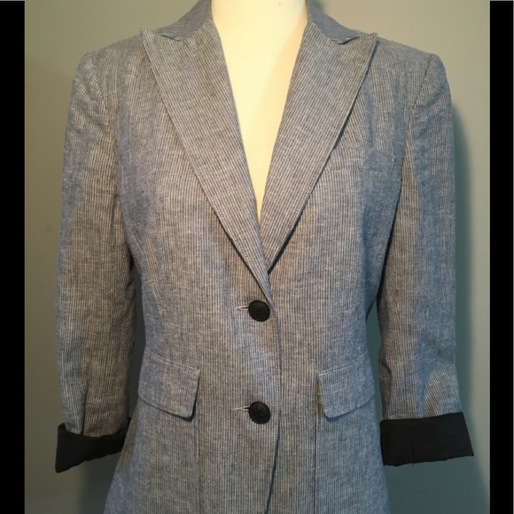 rag & bone Blue and Black Blazer - Picture 1 of 8